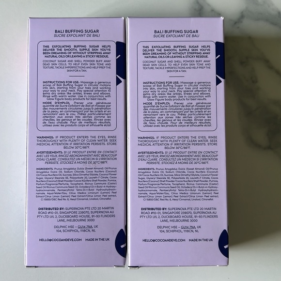 2x Coco & Eve glow figure body scrub with Bali buffing sugar 60g Each (120g) - Picture 3 of 5